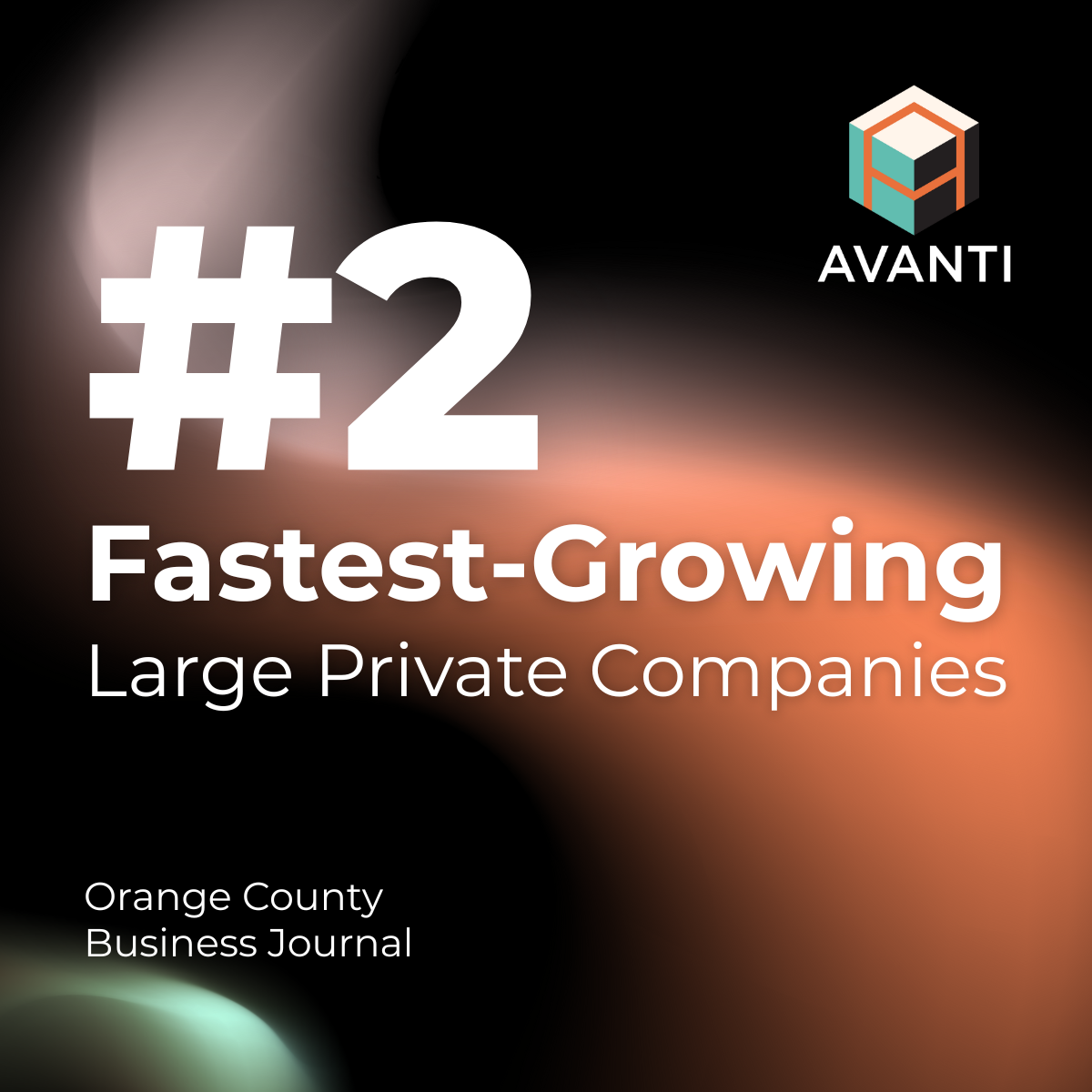 #2 fastest-growing large private companies OCBJ