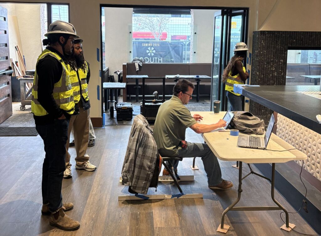Project managers on project site